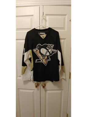 Men NHL CCM Pittsburgh Penguins Evgeni Malkin #71 250 Patch Jersey Size 48